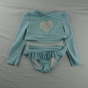 Cat & Jack Youth Girl Two-Piece Swim Suit Size 4T